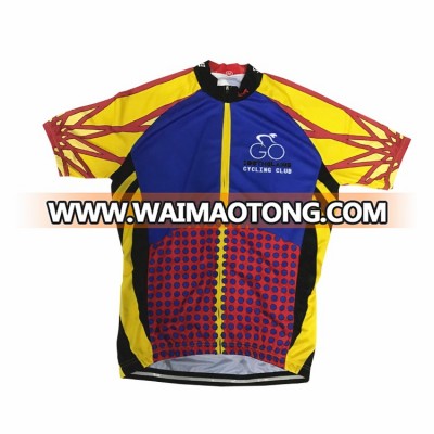 China custom wholesale short sleeve oem blank coolmax cycling jersey sets pro team