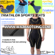 back pull zipper and flat lock stitching Professional Training Triathlon clothing Racing Lycra women Tri Suit