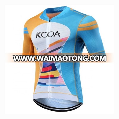 OEM wholesale women sportswear 100% polyester shirts custom cycling jersey